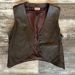 Leather Wrangler Vest